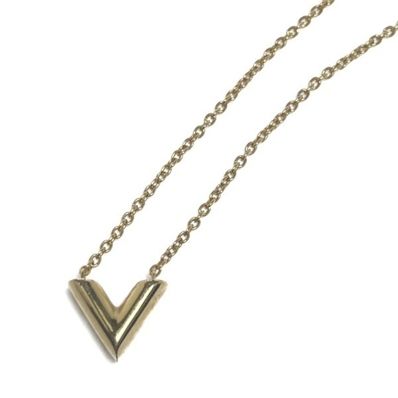 LOUIS VUITTON Gold Necklace - Picture 2 of 7